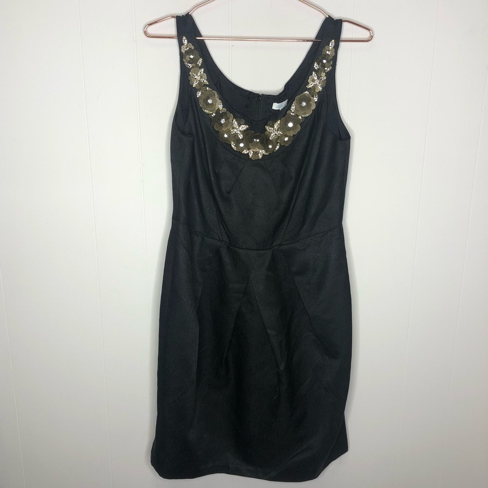 Shoshanna Black Embellished Dress